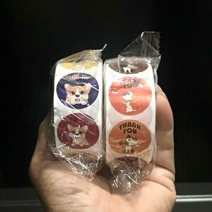 500pcs Cute Dog Thank You Stickers, 16 Designs